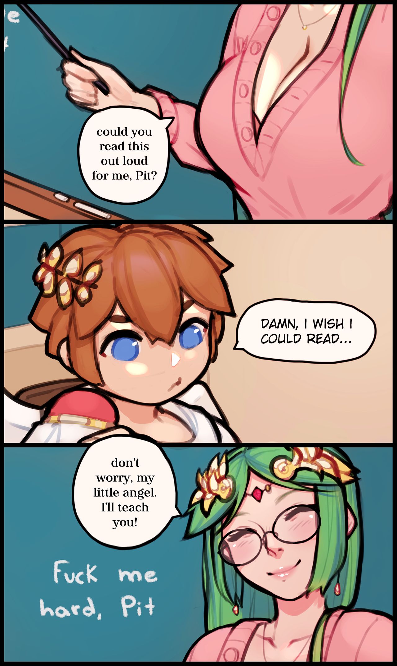 Palutena and Pit page 2 full