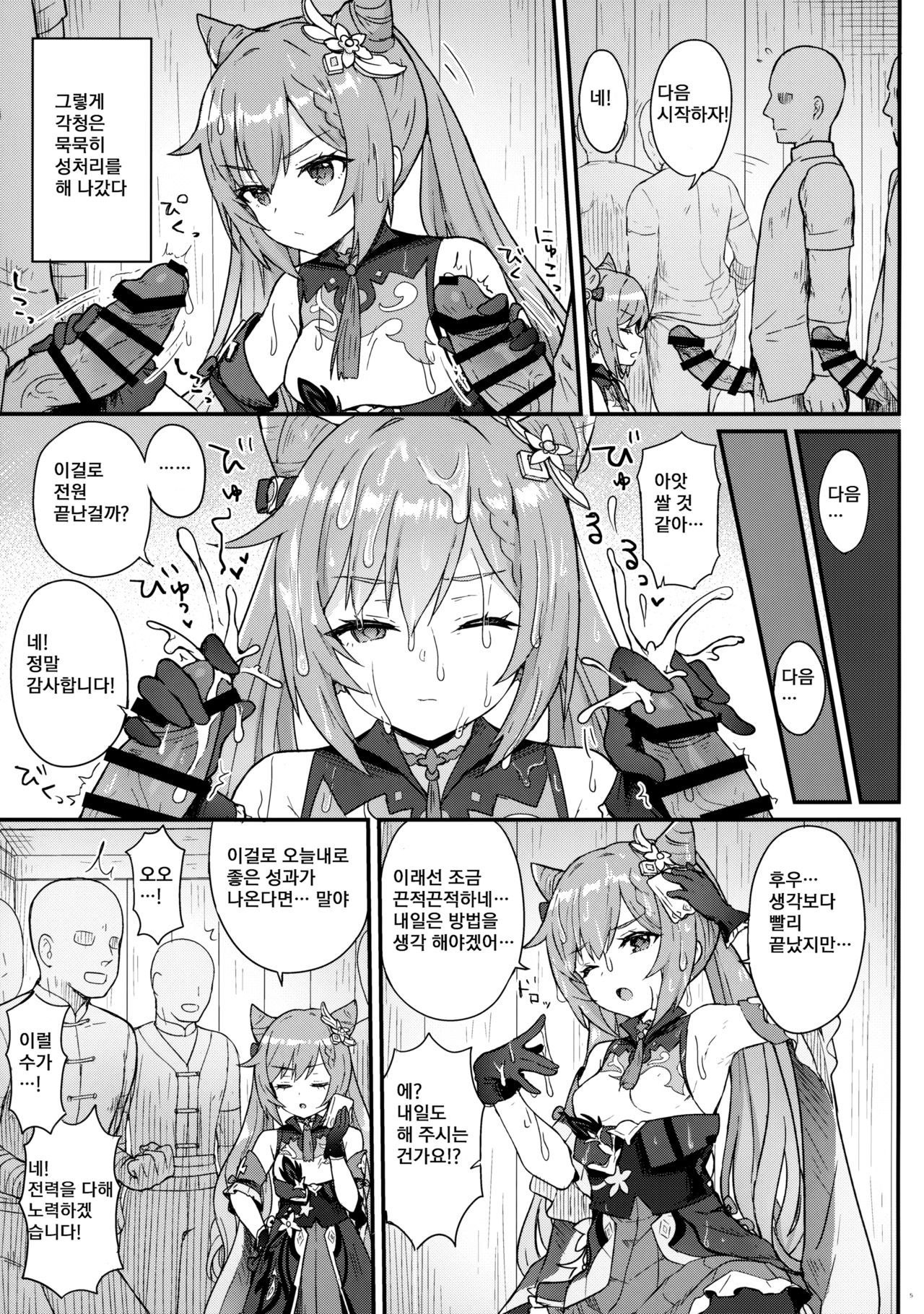 Keqing-chan ga Buka o Shigoki Makuru Hon | 각청이 부하들을 마구 성처리 해주는 책 page 6 full