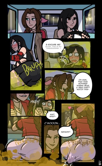 Aerith and Tifa Car "Accident" cover