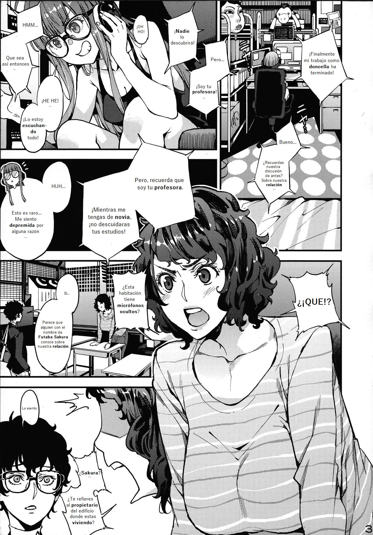 Kawakami Sensei to Futaba no Himitsu Kojin Jugyou | Una lección privada y secreta con Futaba y Kawakami-sensei page 3 full