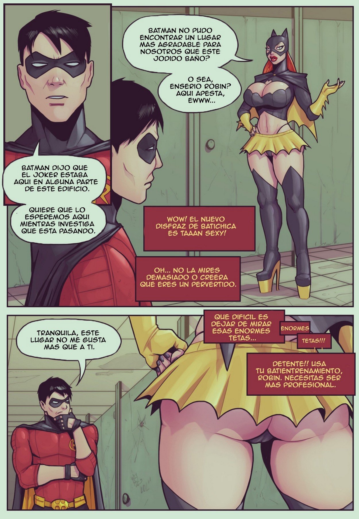 Ruined Gotham: Batgirl Loves Robin page 2 full