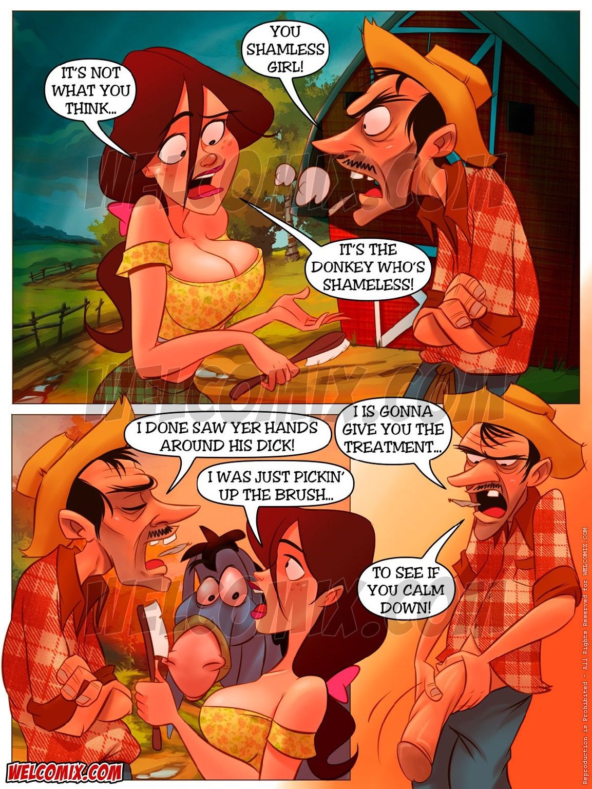 The Hillbilly Farm  - 9 - The Shameless Donkey - english page 6 full