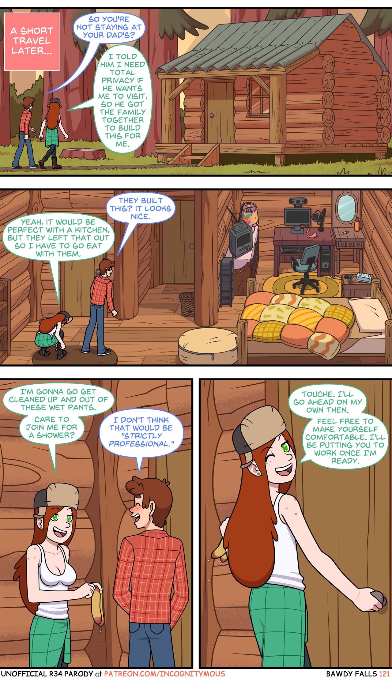 Bawdy Falls   - 3 - english - ongoing page 1 full