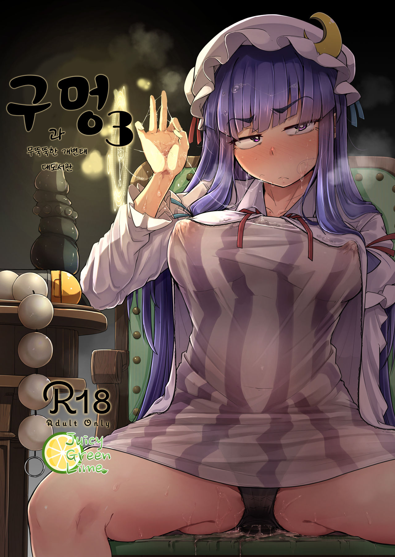 Ana to Muttsuri Dosukebe Daitoshokan 3 | 구멍과 무뚝뚝한 개변태 대도서관 3 page 1 full