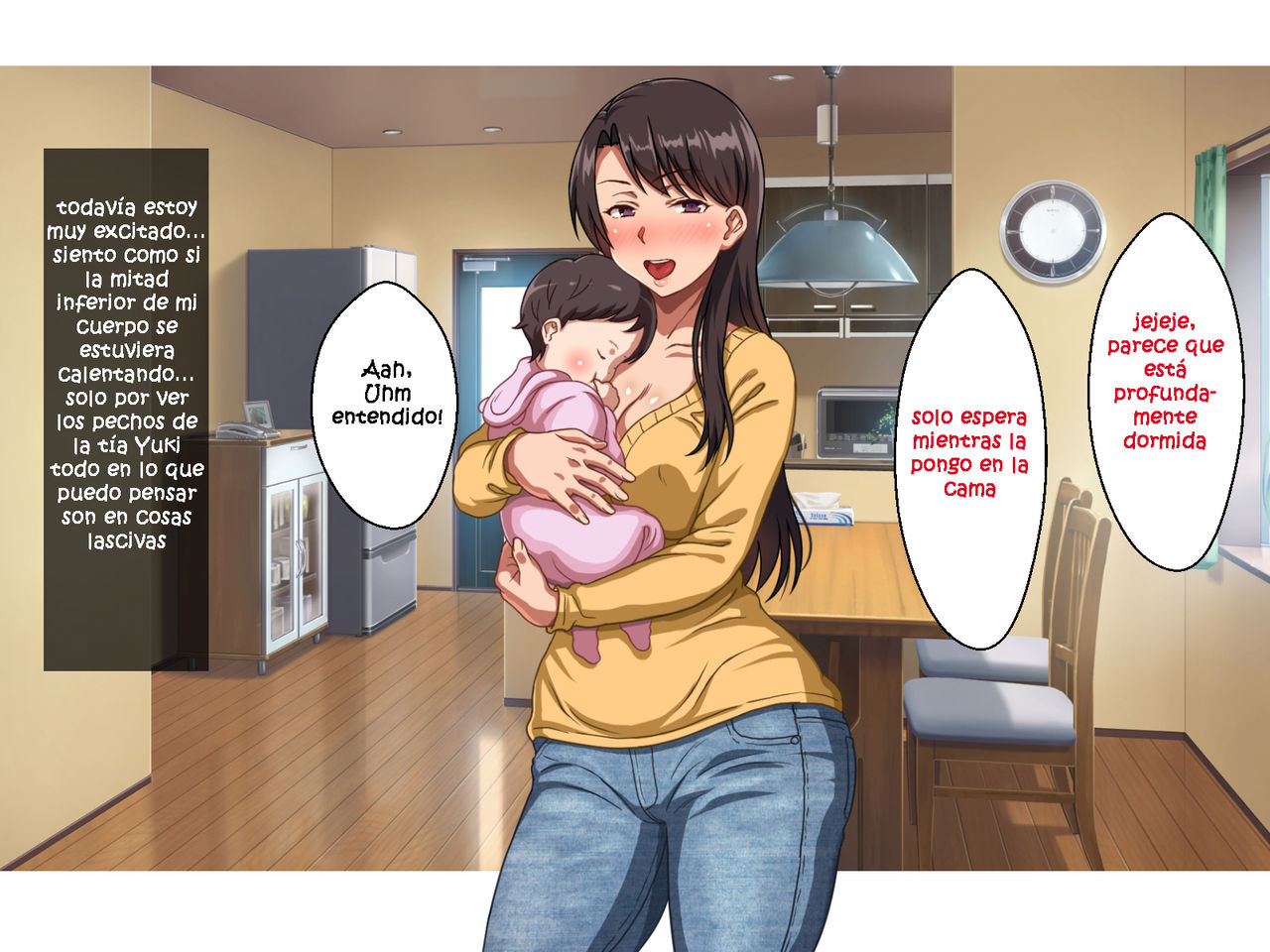 Single Mother no Oba-san to no Icha Love Junyuu Koubi wa Mechakucha Kimochi Ii | ¡Besarme Con Mi Tía Que Es Madre Soltera Y Amamanta, Se Siente Muy Bien! page 6 full
