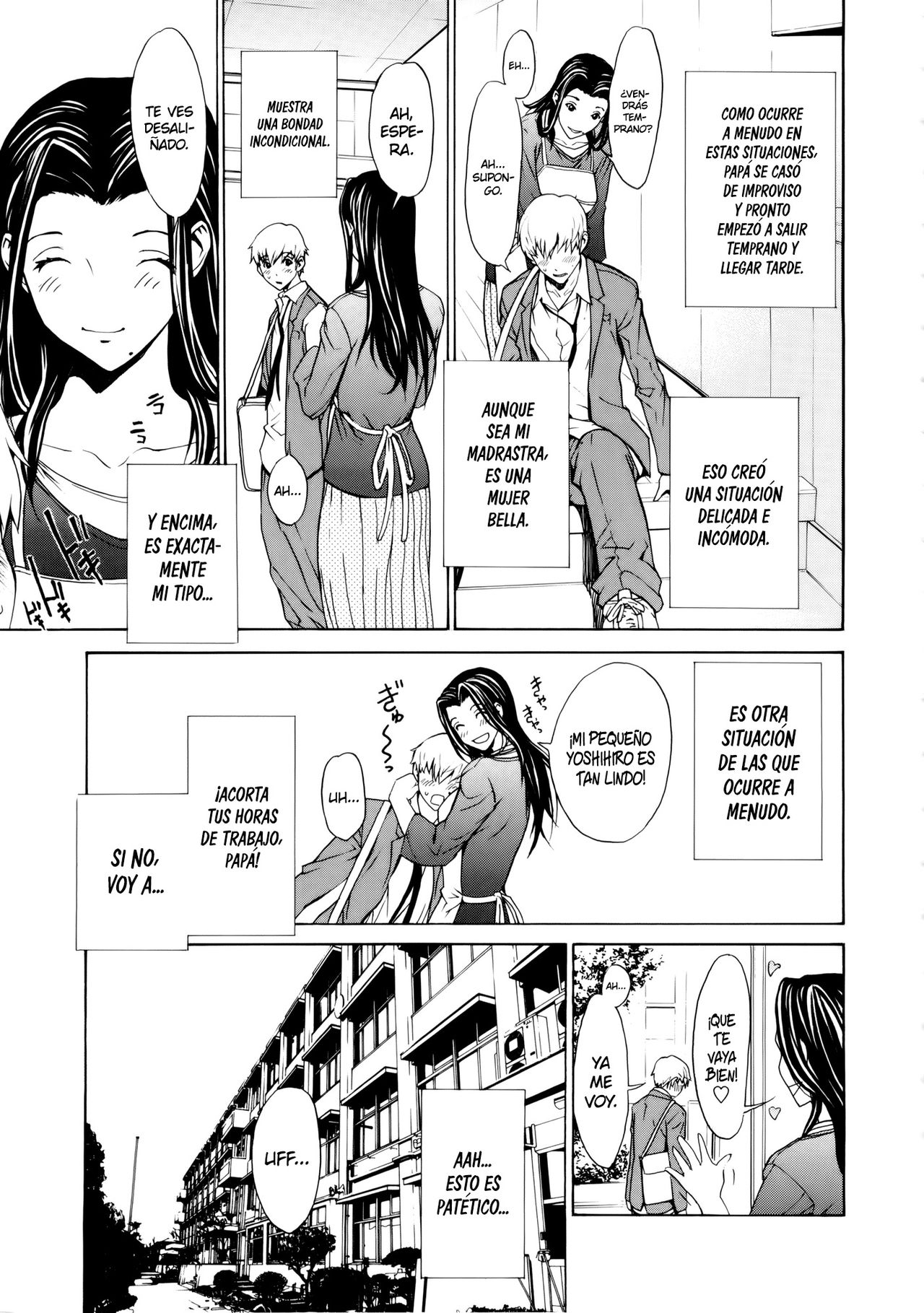 Bijin na Haha to Tsuyoki na Classmate Ch. 1-3 | Hermosa Madrastra y Segura Compañera de Clases Ch. 1-3 page 10 full