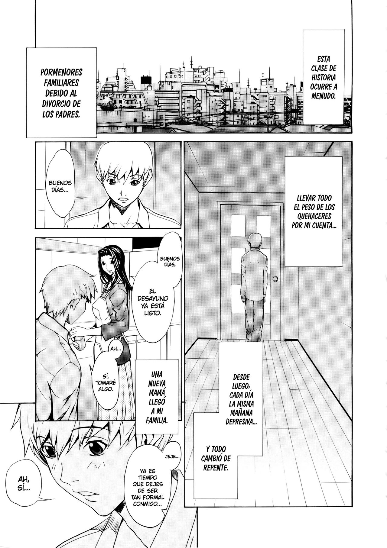 Bijin na Haha to Tsuyoki na Classmate Ch. 1-3 | Hermosa Madrastra y Segura Compañera de Clases Ch. 1-3 page 8 full