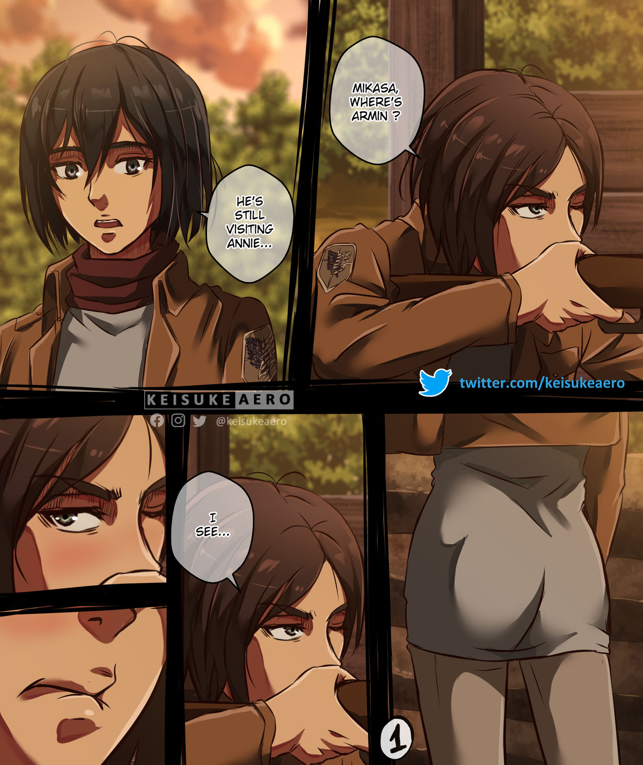 Eren x Mikasa | Attack on Titan page 1 full