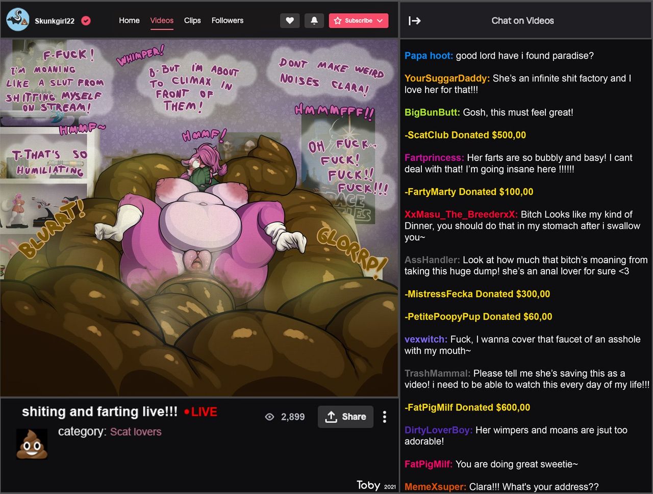 Clara's Livestream page 8 full