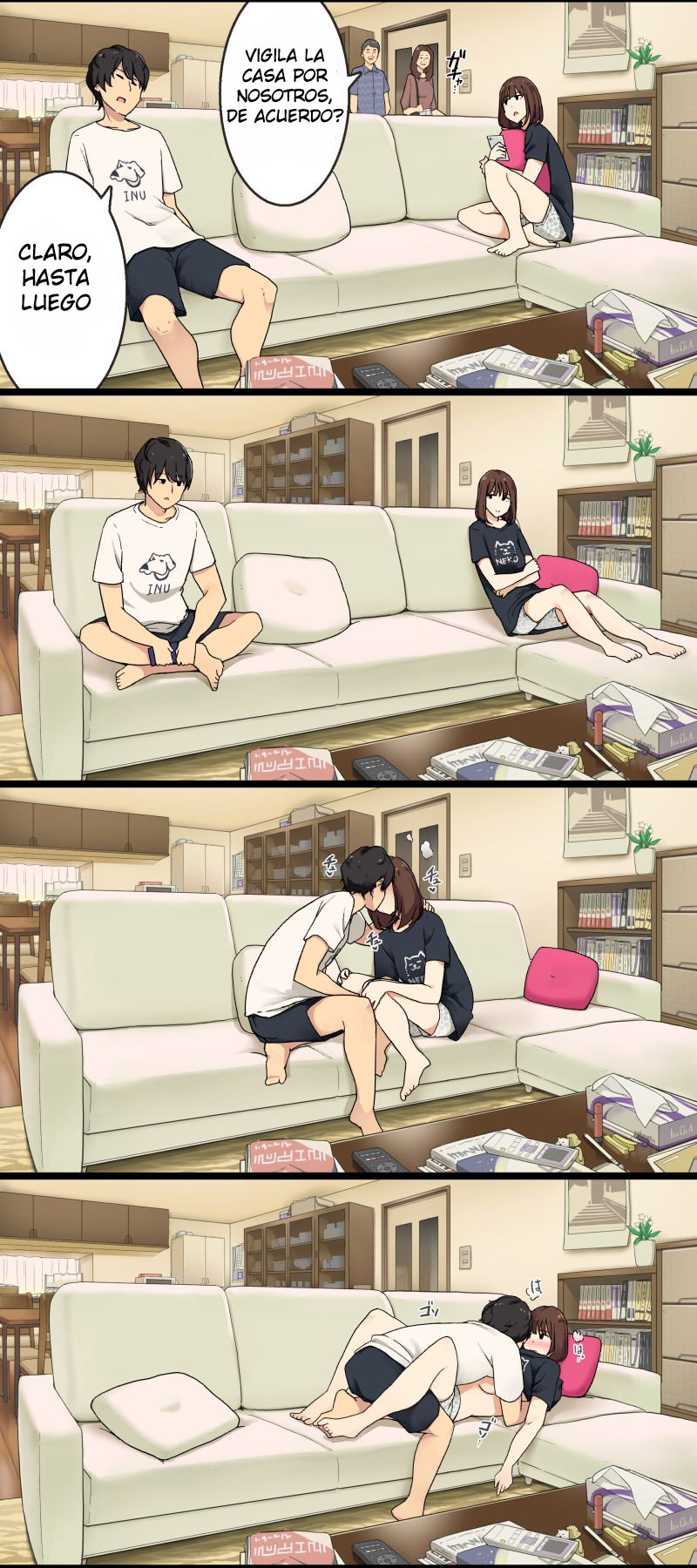 OYA GA MITENAI KAN NI SEX SHITERU SHITEI page 1 full