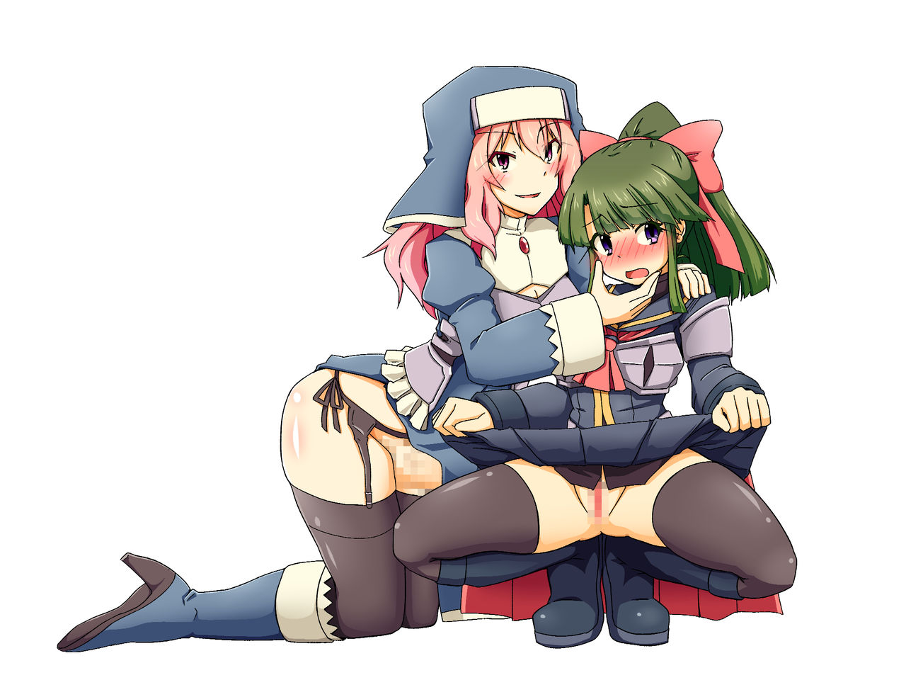 Muttsuri Musume to Futanari Musume no Cosplay Off-Pako page 2 full