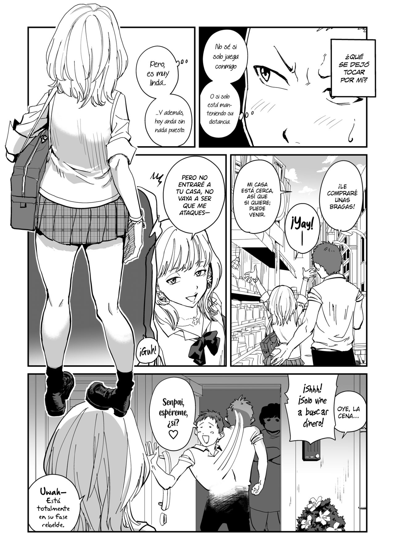 Shiro Gal Senpai no Kagai Lesson | Lecciones Extracurriculares con una Senpai Gal Blanca page 5 full