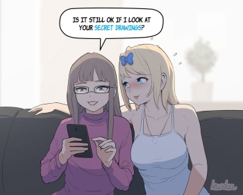 Nessie the Futanari Artist - Karen and Nessie cover
