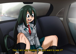 [Accel Art] Tsuyu Asui - BNHA- Waifu taxi