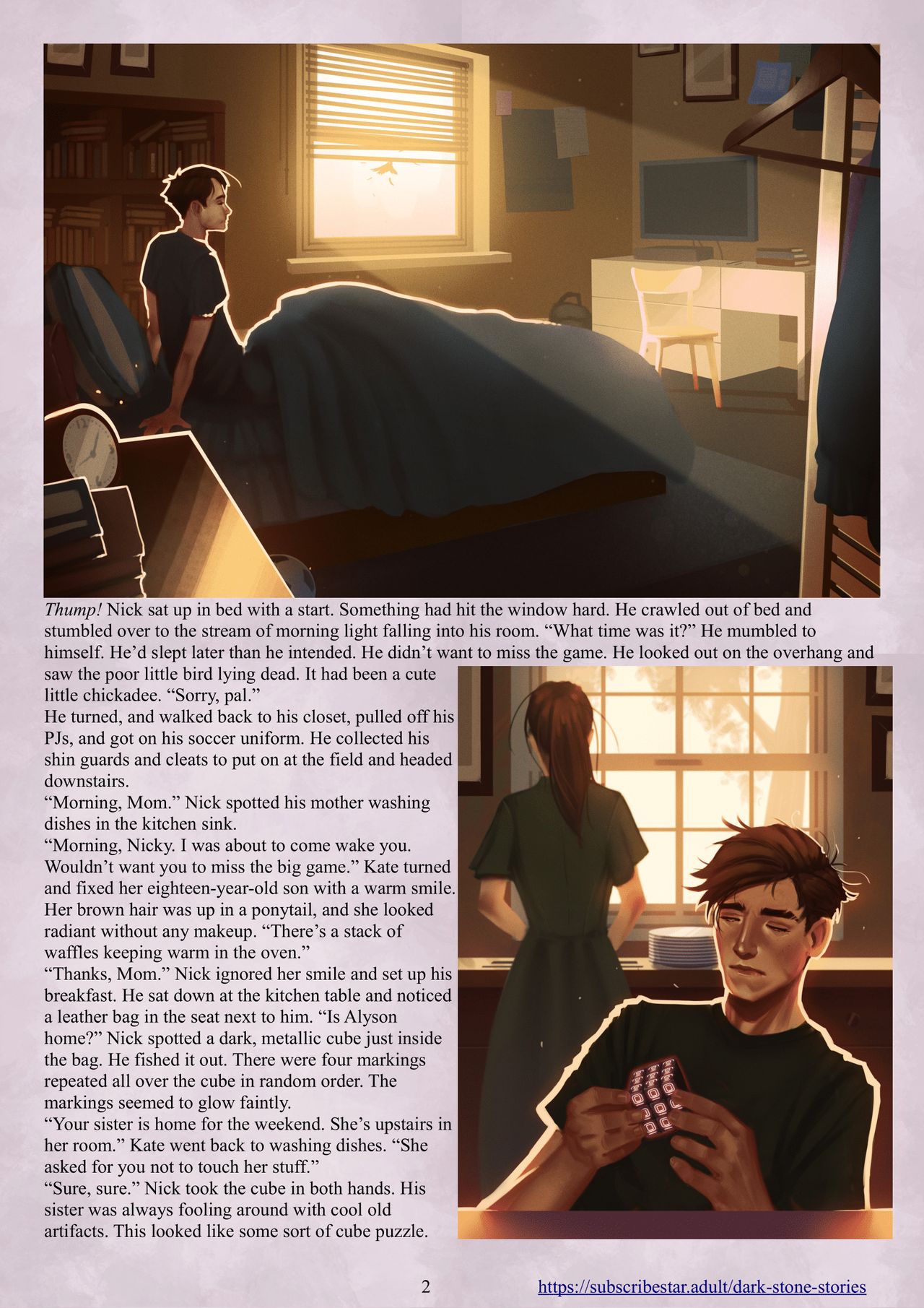 Enki's Puzzle Chapter 1: Dark Stone Stories page 3 full