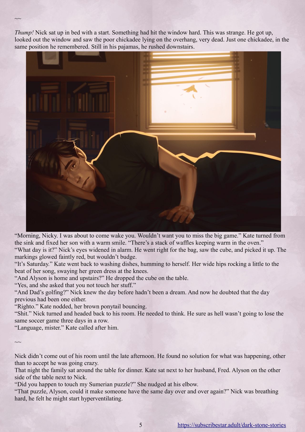 Enki's Puzzle Chapter 1: Dark Stone Stories page 6 full