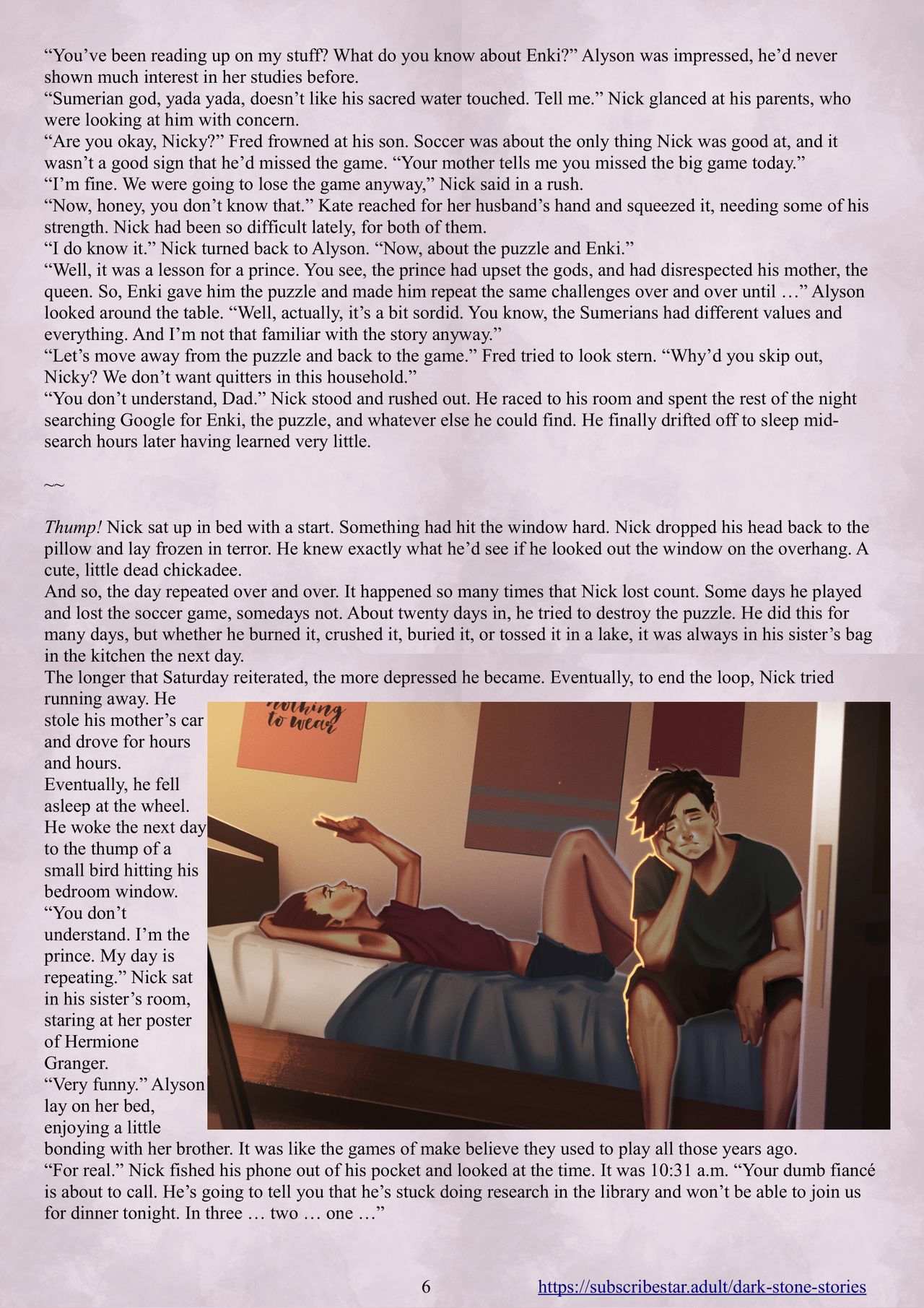 Enki's Puzzle Chapter 1: Dark Stone Stories page 7 full