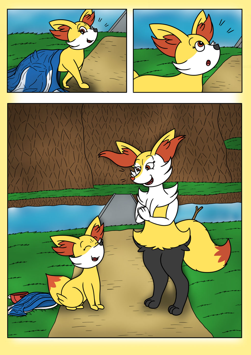 Ash Fennekin TF TG AR Comic page 3 full