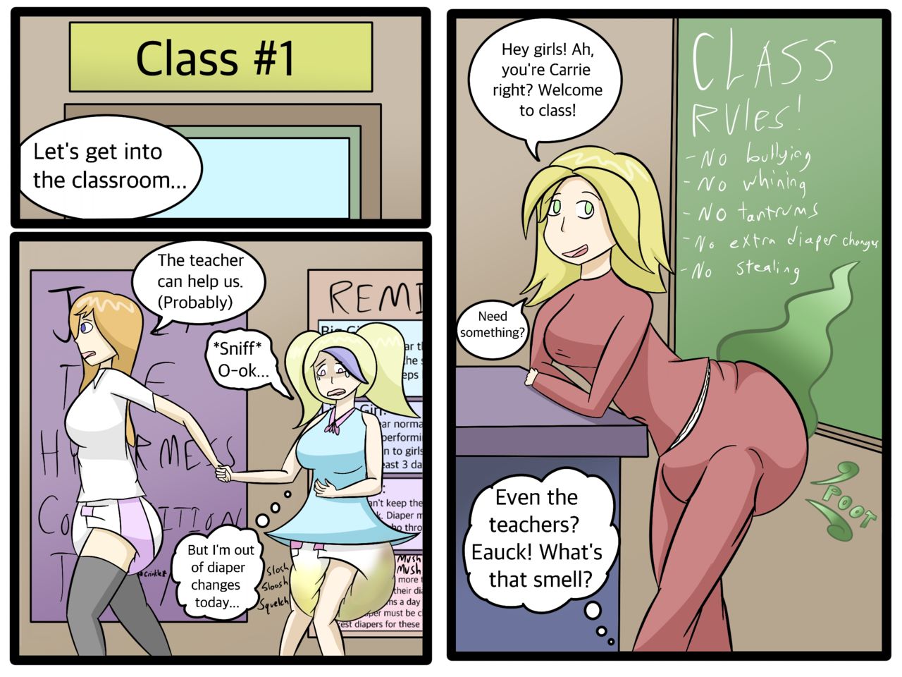Diaper Girls Academy page 7 full