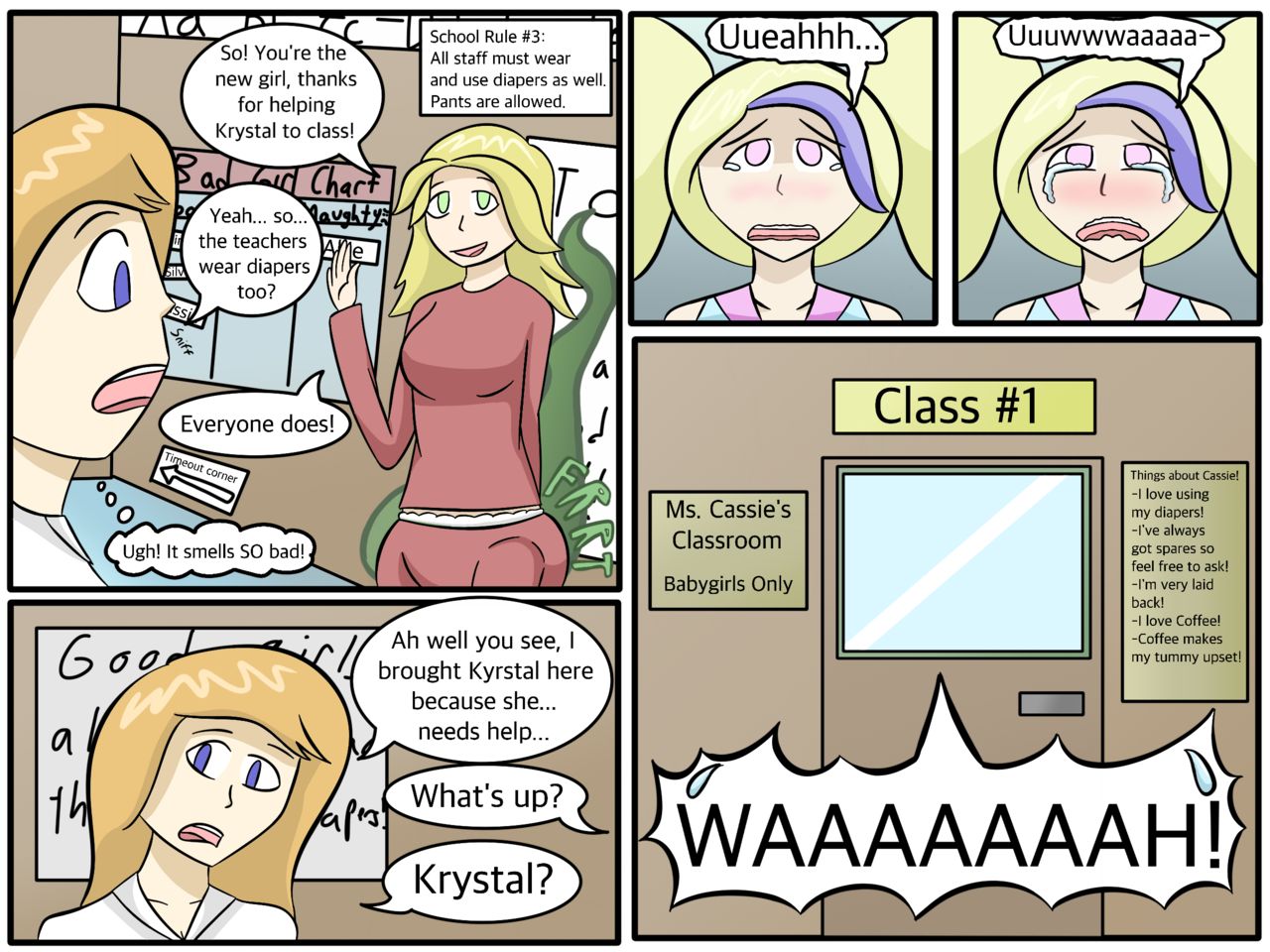 Diaper Girls Academy page 8 full