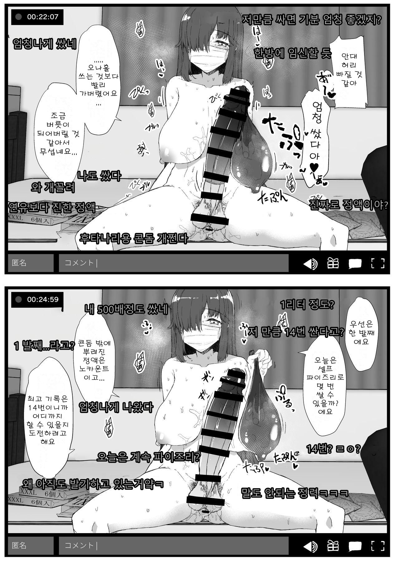 Futa Musume ni Itazura Shicha Ikemasen | 후타녀에게 장난치면 안 돼요 -자위 방송 편- page 9 full