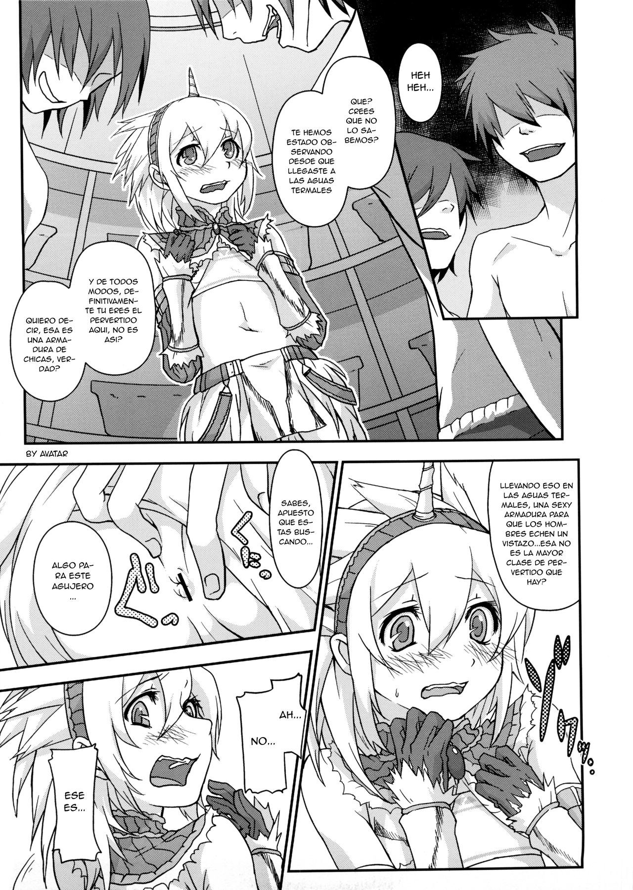 Josou Kirin Soubi ga Yukumo-mura ni Asobi ni Kitara Shuukai Yokujou no Hunter-tachi ni Rape Sarechaimashita. page 9 full