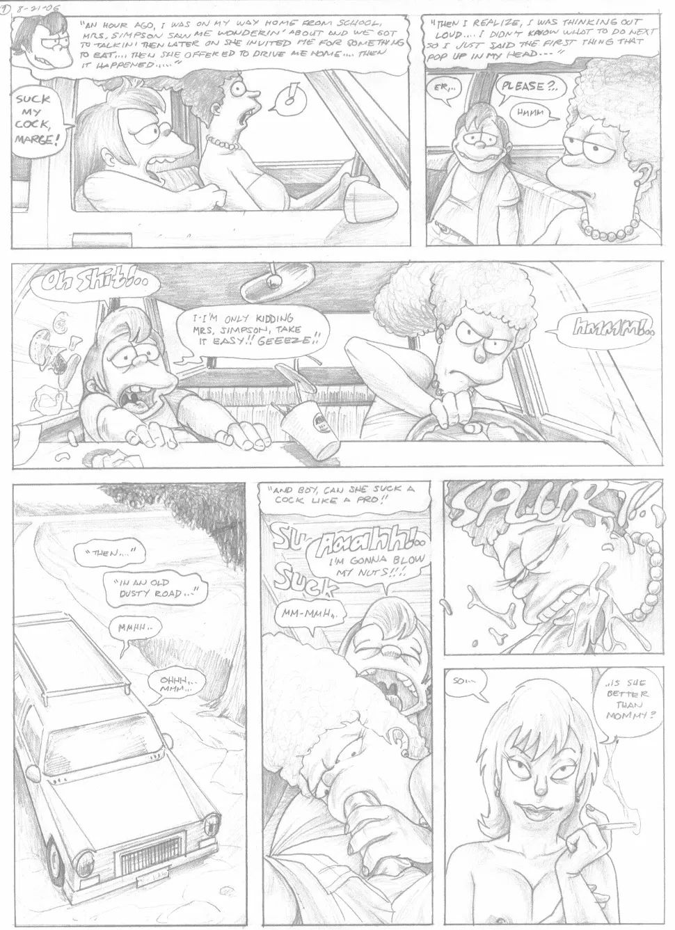 A Day In The Life Of Nelson Muntz   Story Art by PB page 8 full