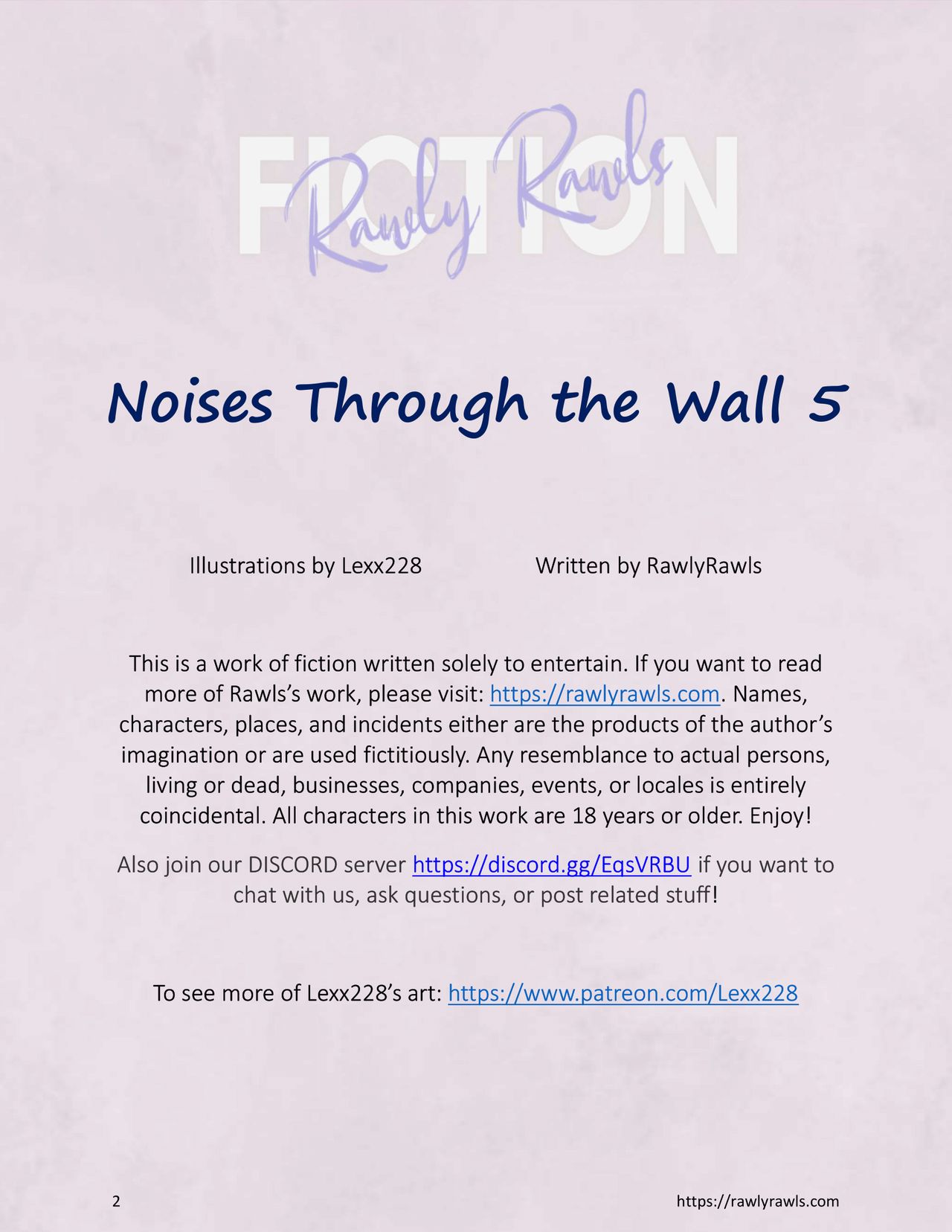 Noises Through the Wall Chapter 5: Rawly Rawls Fiction page 2 full