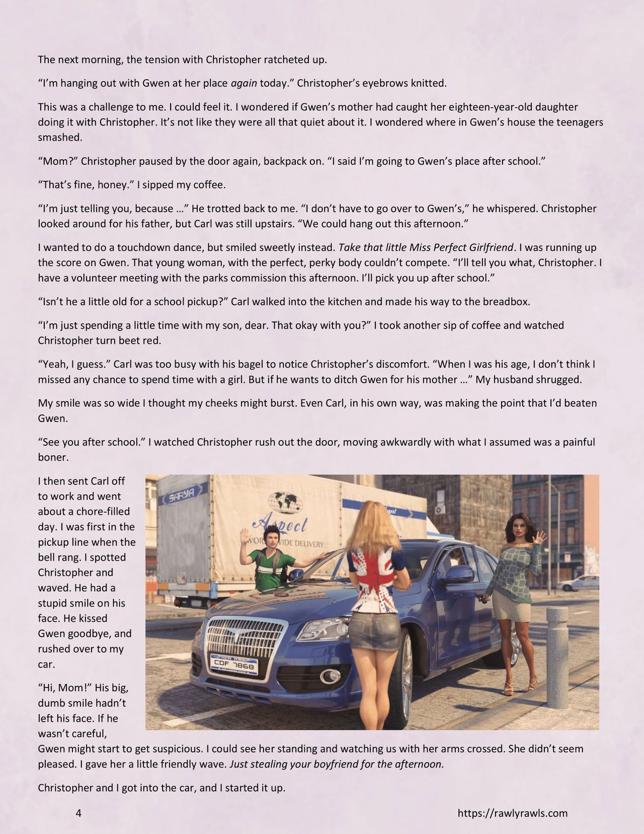 Noises Through the Wall Chapter 5: Rawly Rawls Fiction page 4 full