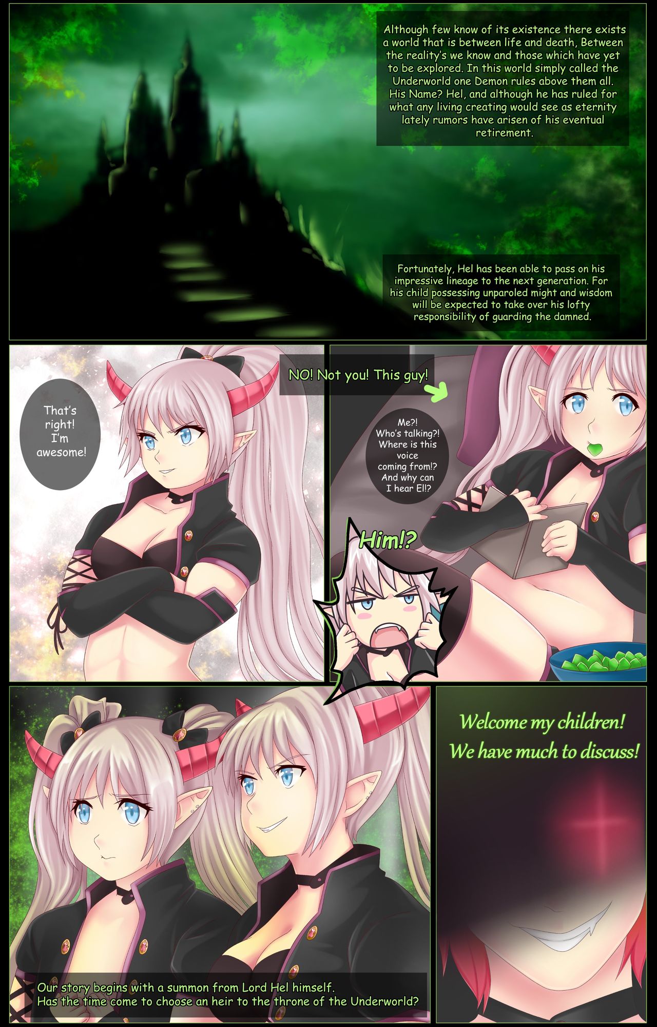 Fel and El's Underworld Adventures page 3 full