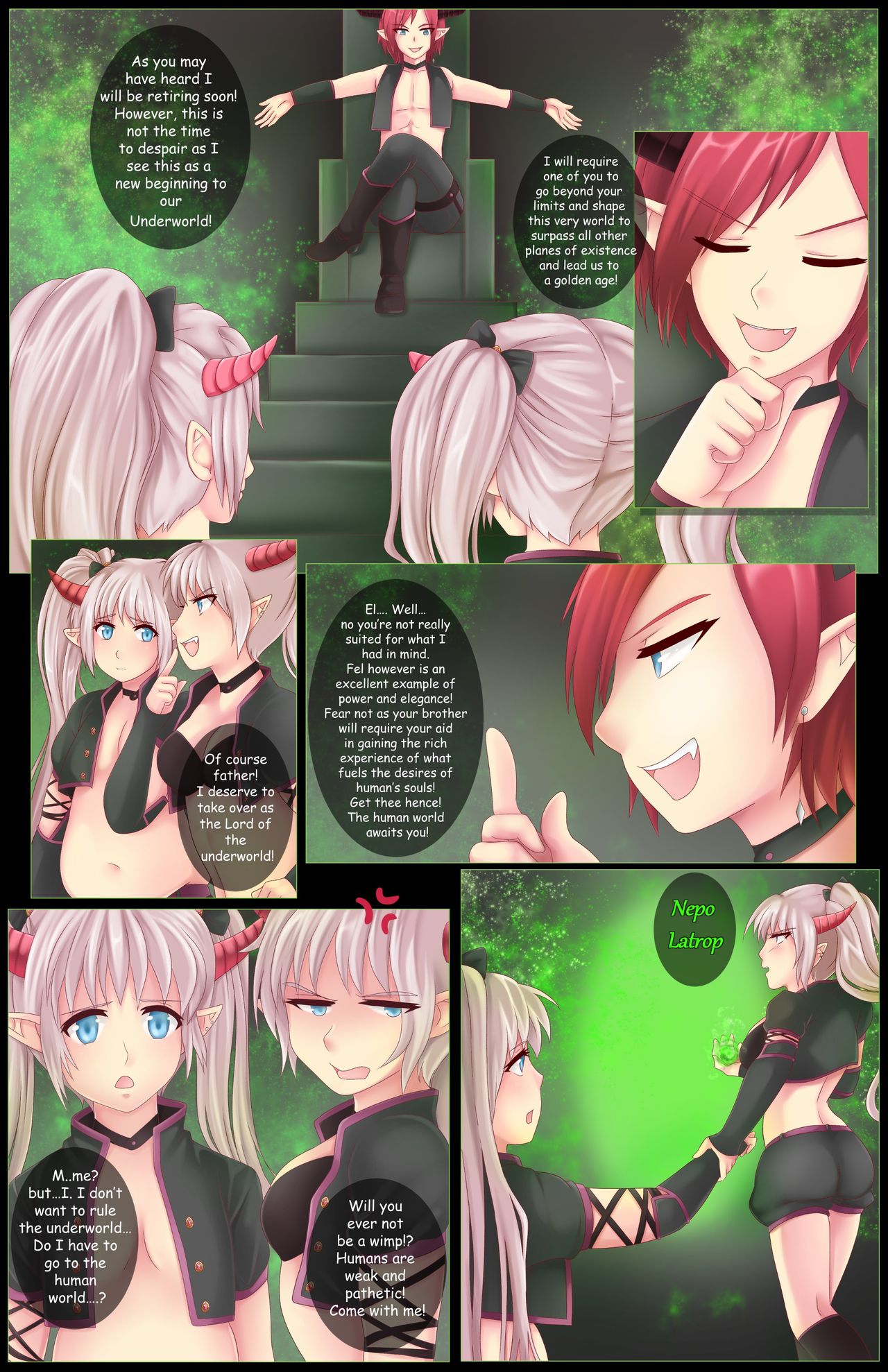 Fel and El's Underworld Adventures page 4 full