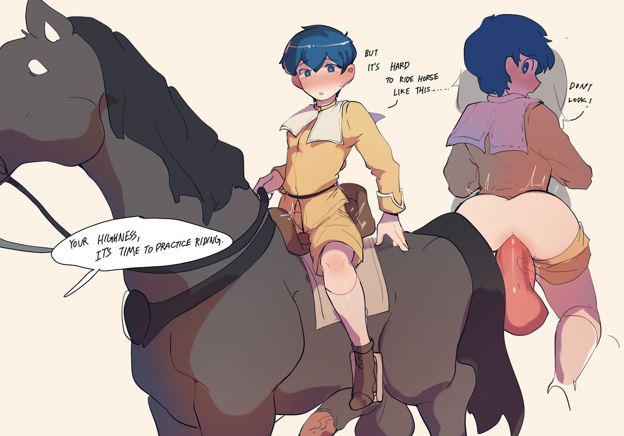 Little Prince Riding/Ridden by his Horse page 1 full