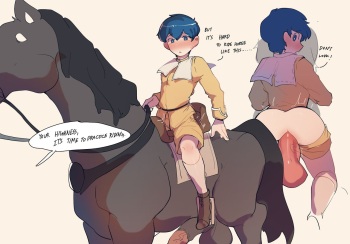 Little Prince Riding/Ridden by his Horse cover