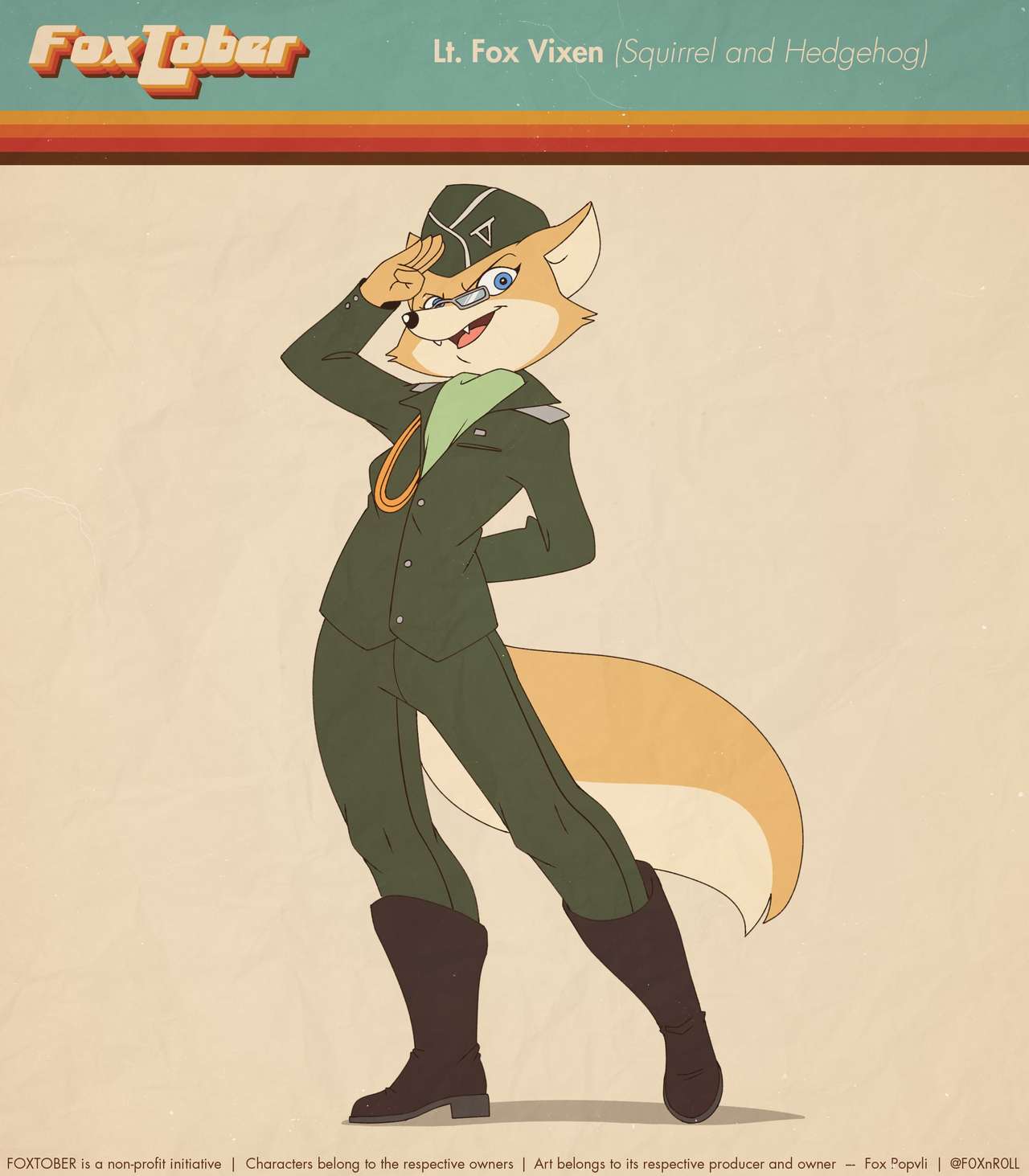 Lt. Fox Vixen - Squirrel and Hedgehog - 6th Pack page 7 full