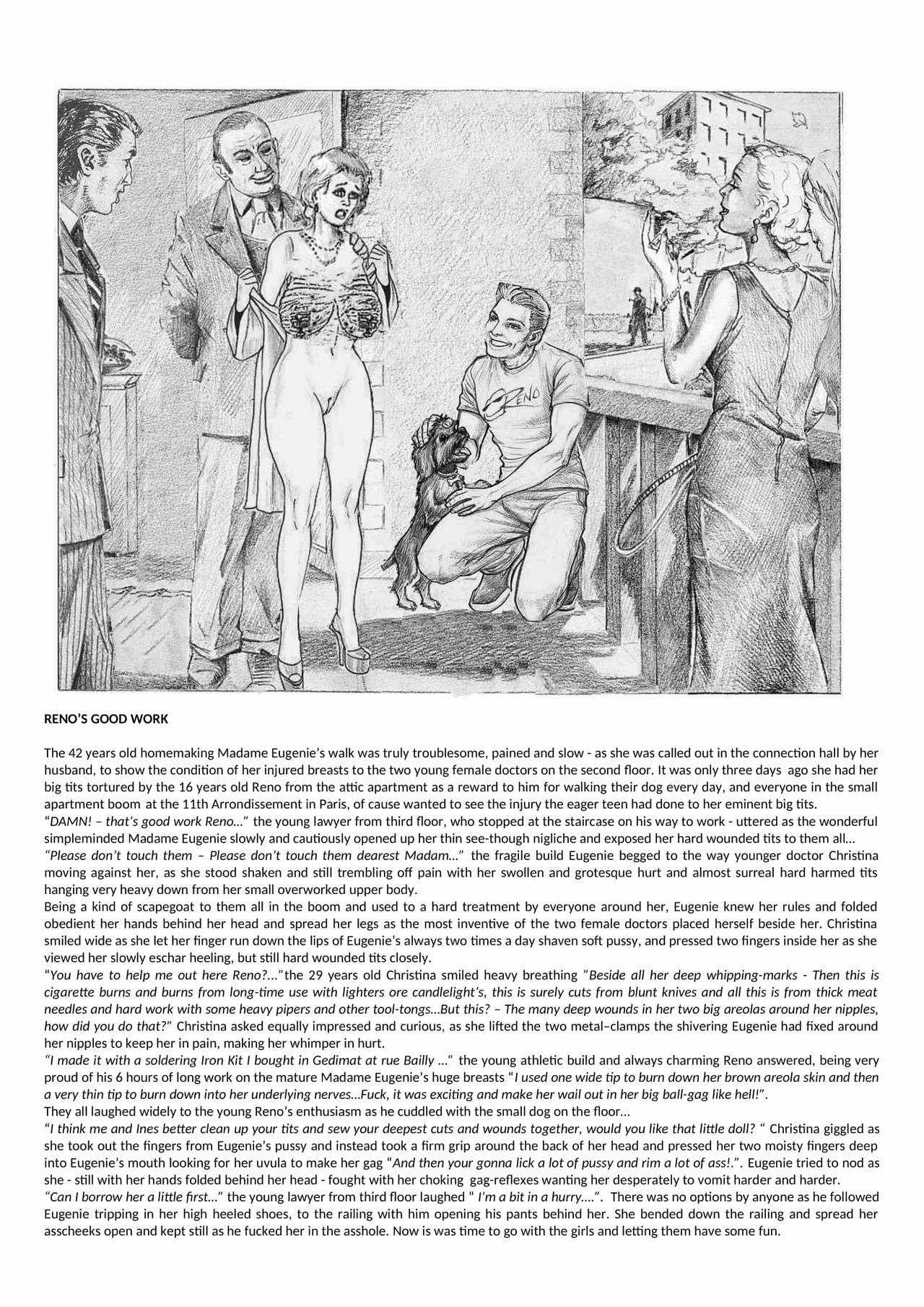 Joseph Farrel Re-drawings with text "Housewives in despair 2" page 2 full