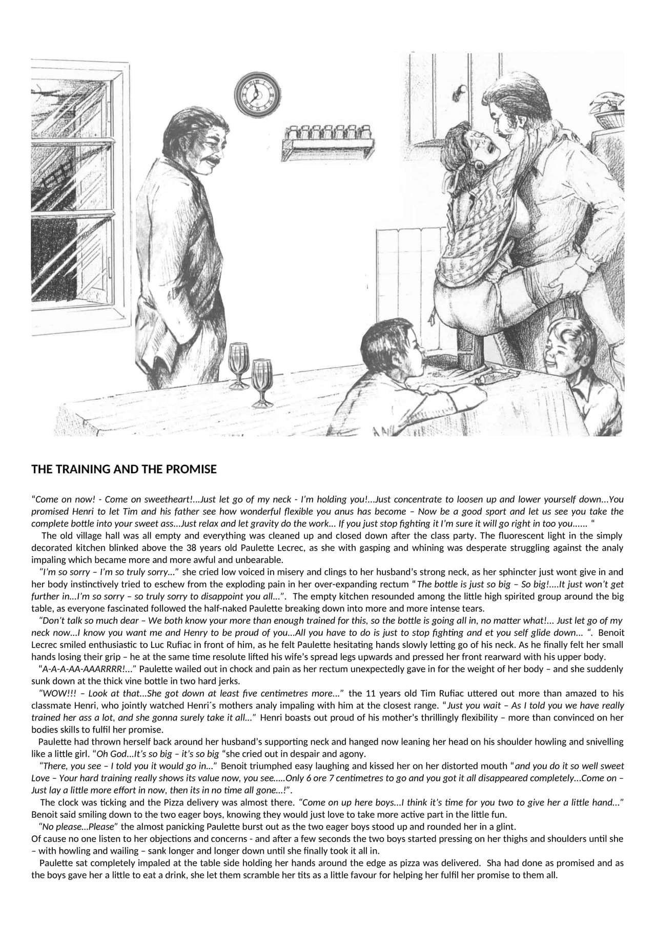 Joseph Farrel Re-drawings with text "Housewives in despair 2" page 3 full