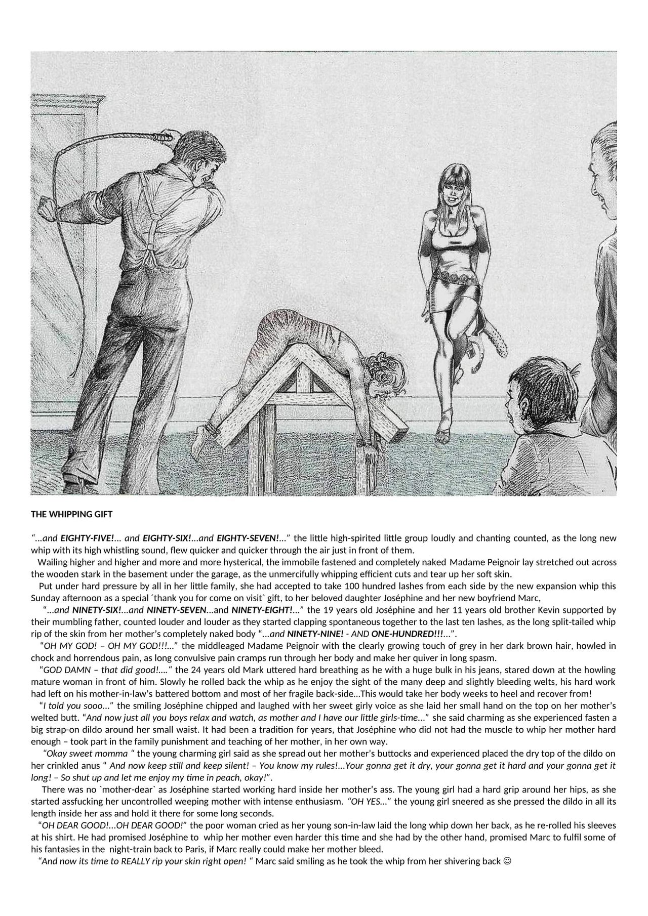 Joseph Farrel Re-drawings with text "Housewives in despair 2" page 4 full