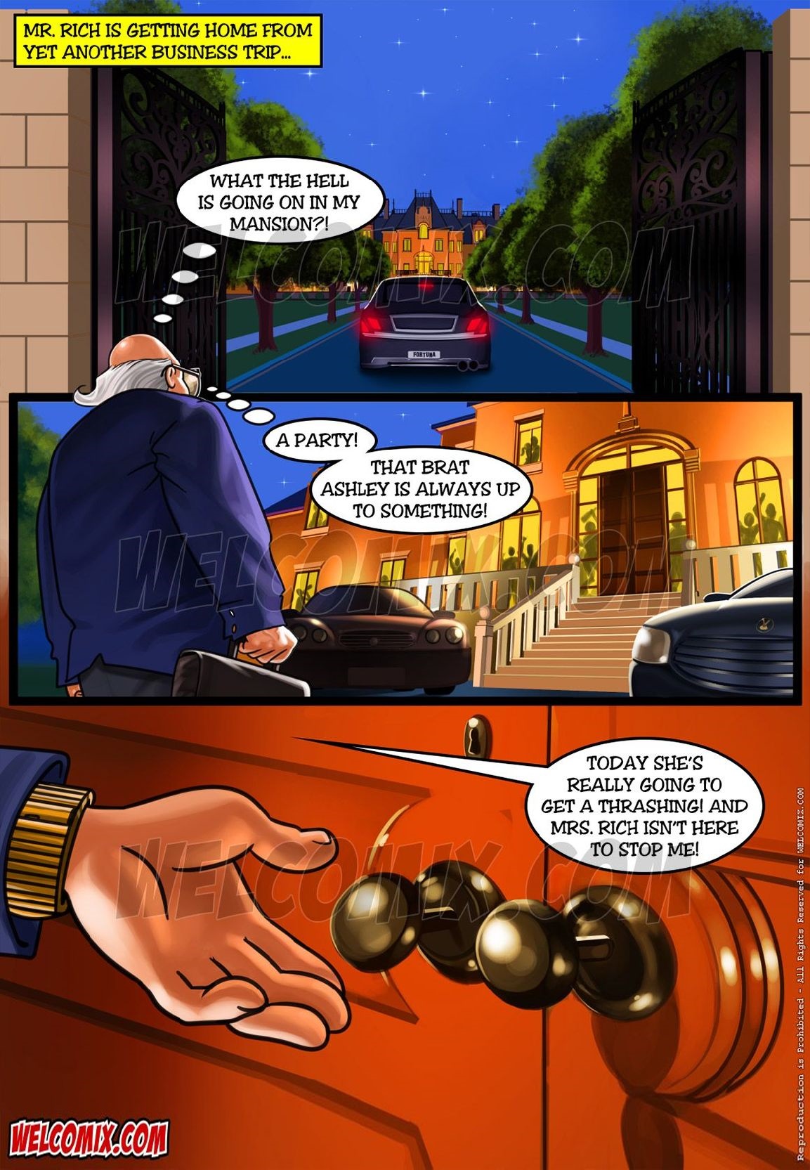 Pleasure Mansion  - 2 - Raging Party at the mansion - english page 2 full