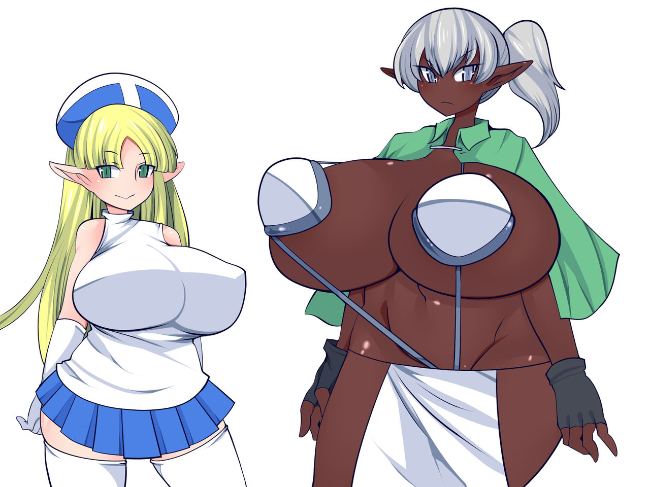 Futanari Dark Elf no Midara na Seijijou no Kiroku page 3 full