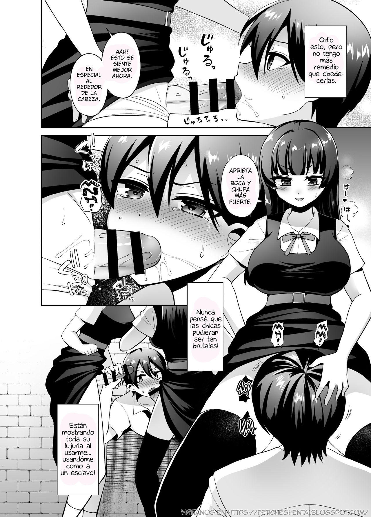 Joshikou ni Shinnyuu Shiyou to Shitara Kabe ni Hamatte Futanari Jogakusei no Nikubenki ni Saretandaga page 10 full