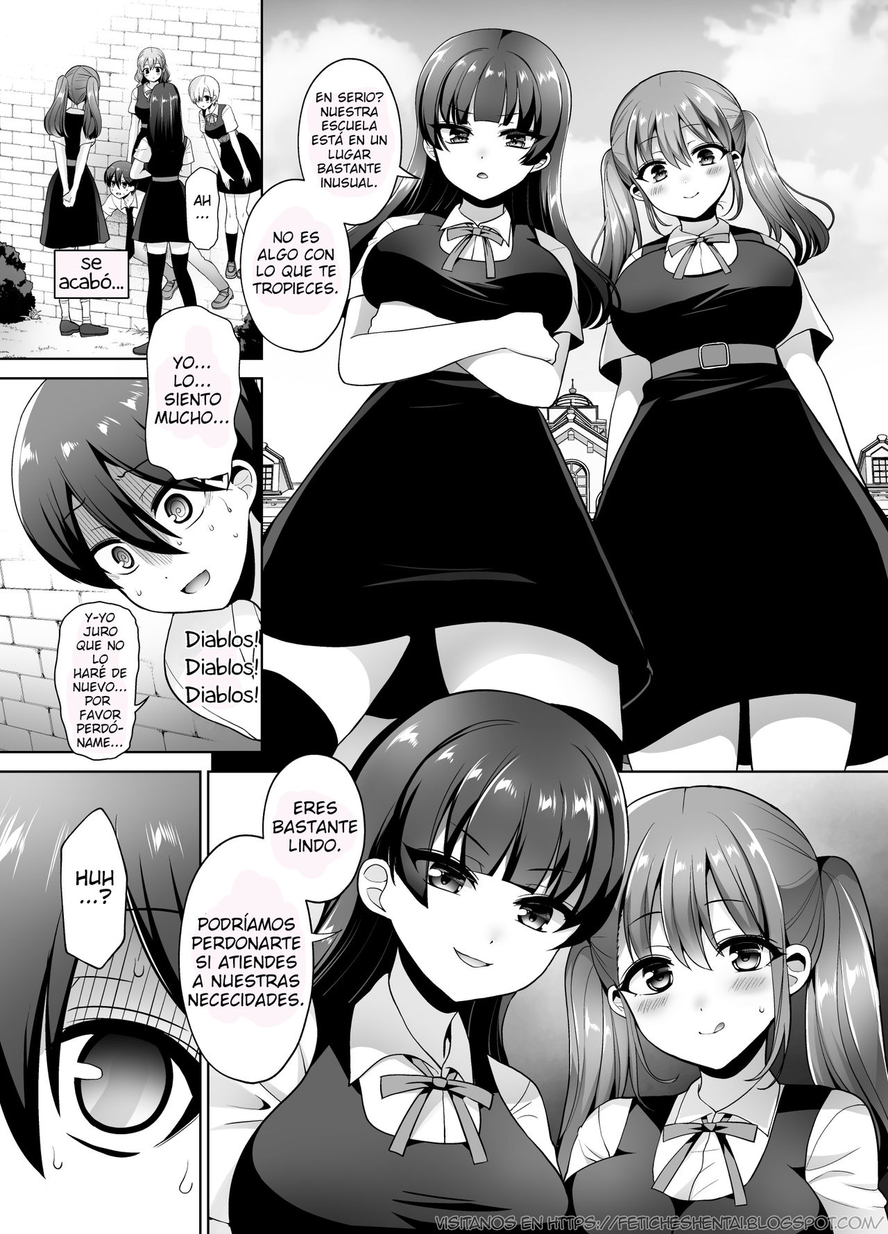 Joshikou ni Shinnyuu Shiyou to Shitara Kabe ni Hamatte Futanari Jogakusei no Nikubenki ni Saretandaga page 5 full