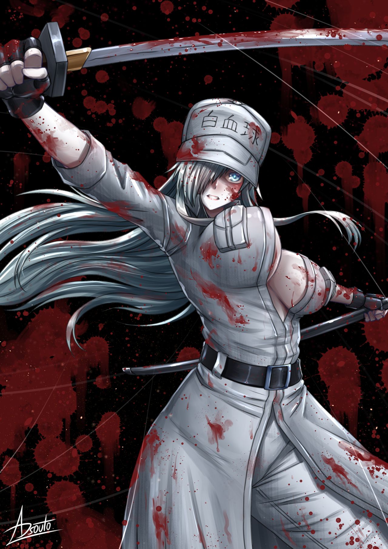 Neutrophil U-1196 / Cells at Work BLACK page 7 full