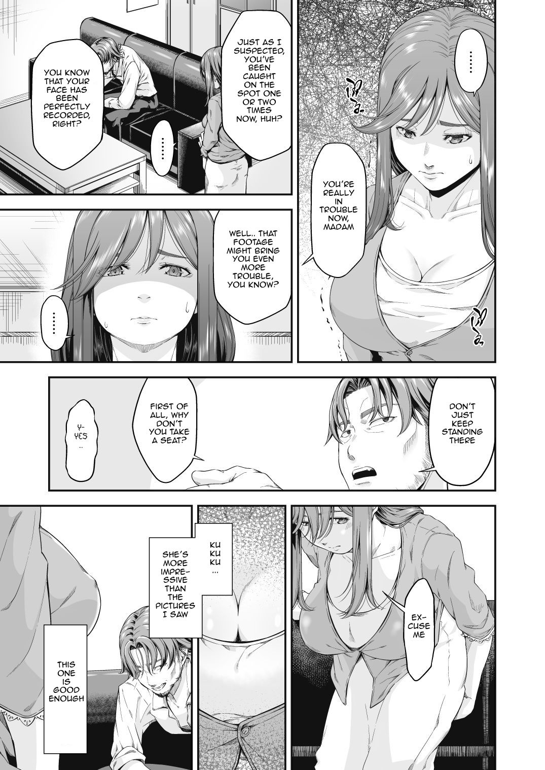 MANBIKIKAN -Ichi- Hitozuma Manbikihan no Shokuzai | Violating a Shoplifter 1 - A Shoplifting Wife's Atonement page 6 full