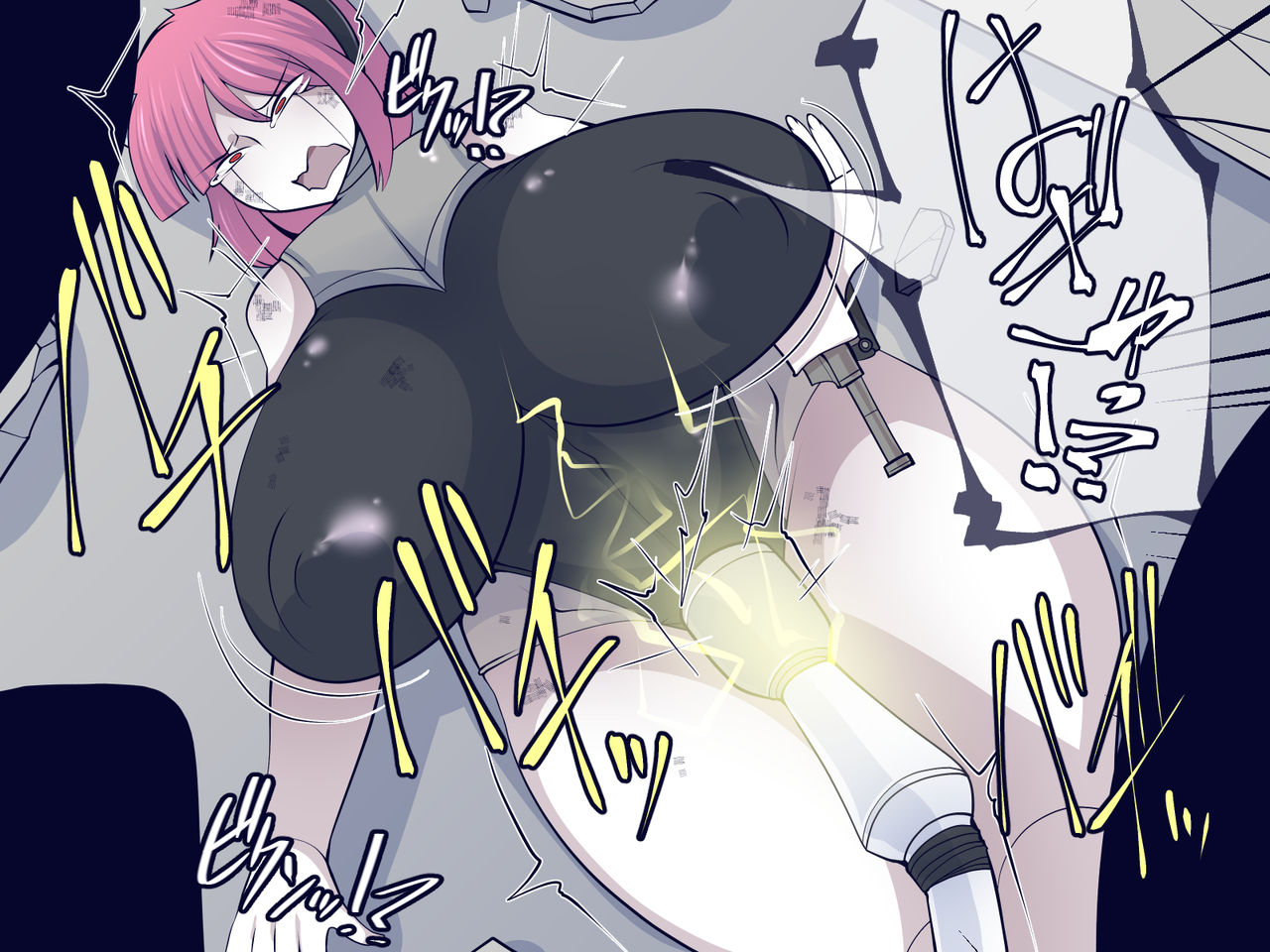 Sentō Andoroido ga Tsukamatte Futanari-ka sa Rete-sei Omocha ni Natchau Hanashi page 9 full
