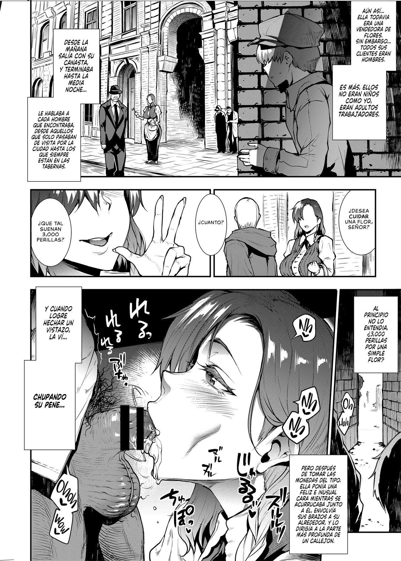 Flower Vendor ~Hanauri Onee-san ni Yasashiku Fudeoroshi~ | Vendedora de Flores ~Perdiendo Gentilmente mi Virginidad con la Señorita Vendedora de Flores~ page 10 full