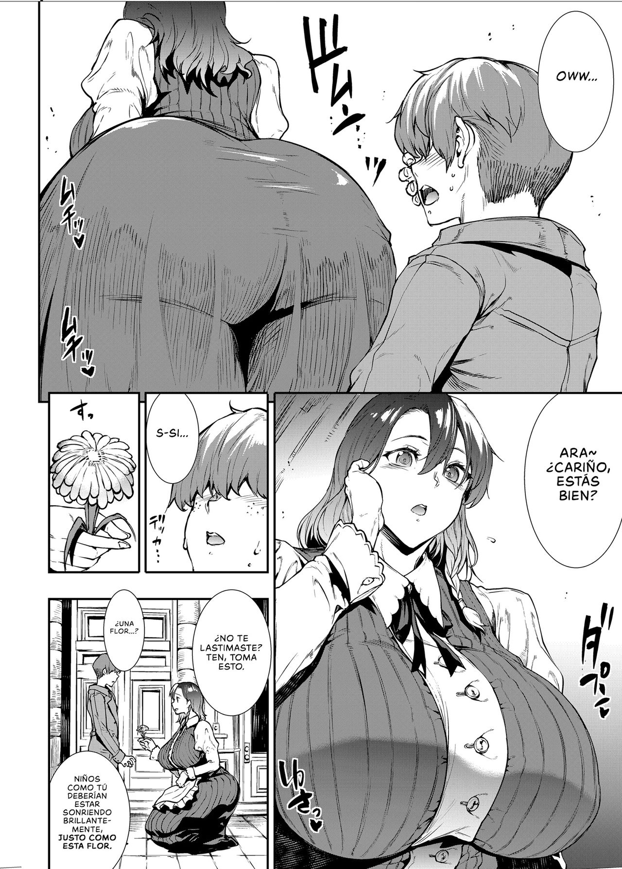 Flower Vendor ~Hanauri Onee-san ni Yasashiku Fudeoroshi~ | Vendedora de Flores ~Perdiendo Gentilmente mi Virginidad con la Señorita Vendedora de Flores~ page 6 full