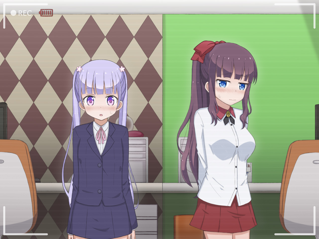 Aoba-chan to Hifumi-senpai ga Tomari Sagyouchuu ni Yattekita Henshitsusha ni Ryoujoku Sarechau Hanashi page 4 full