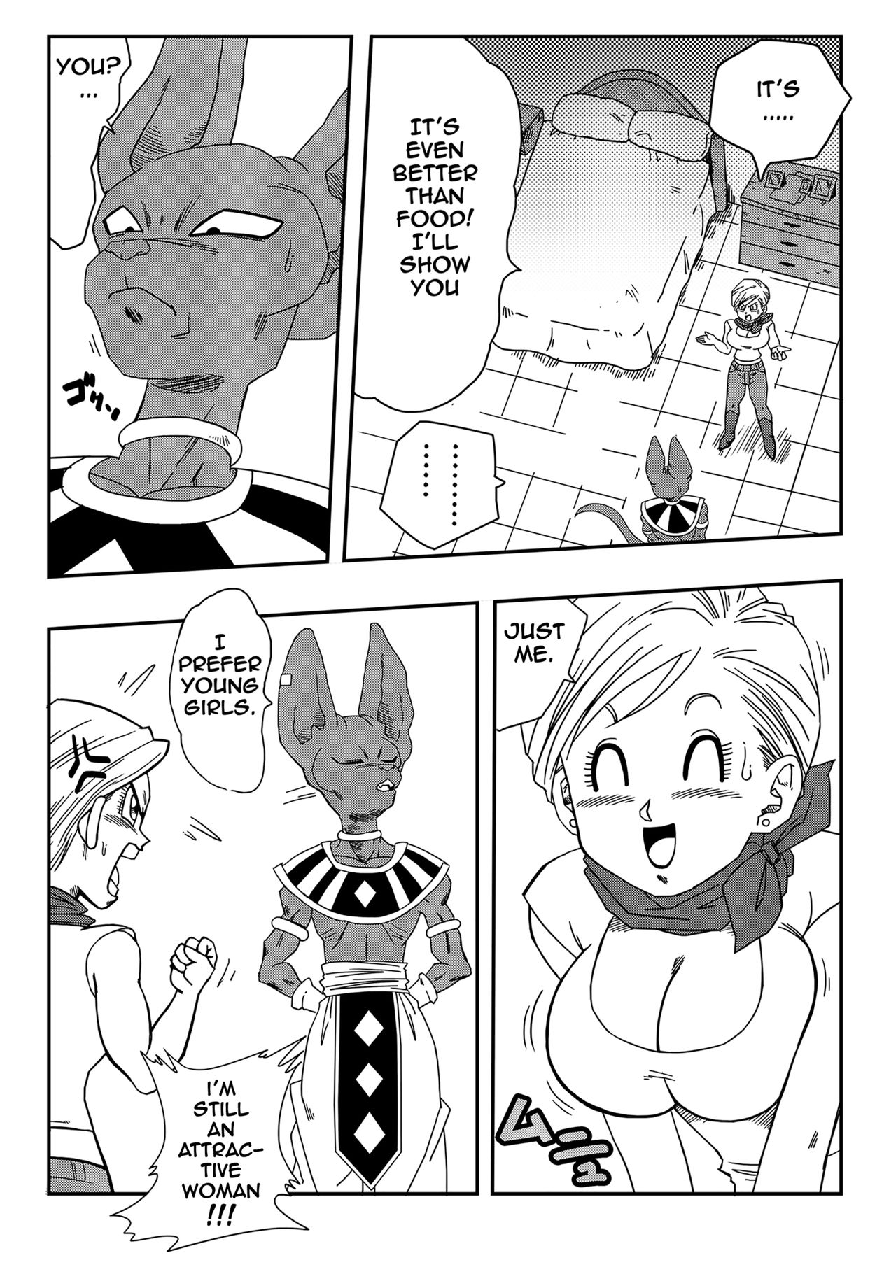 Bulma Saves the Earth! - Beerus Learns Something Better Than Food? page 5 full
