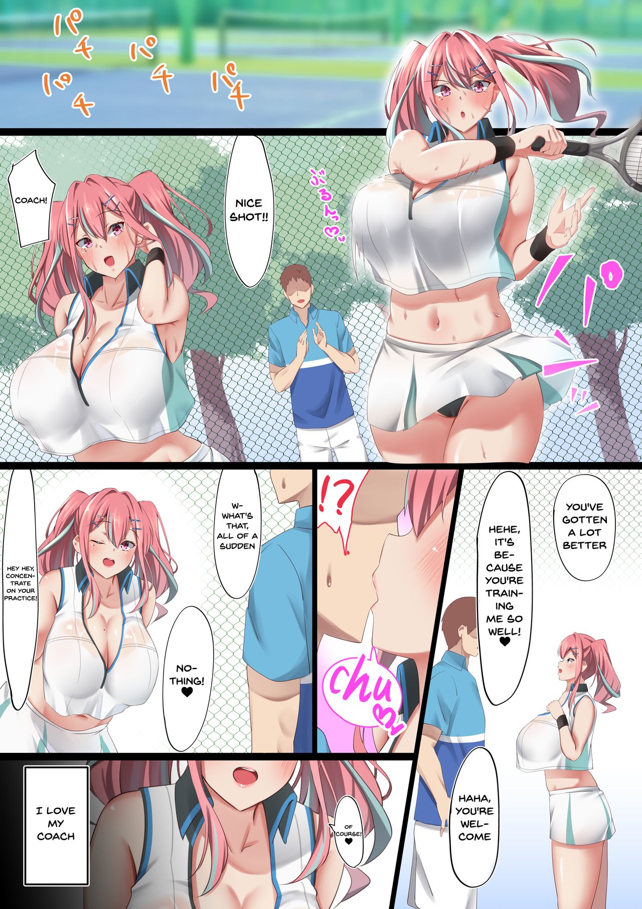 Bakunyuu Gyaru no Ore no Kanojo ga Teniser no Yarichin Otoko ni Netorareta Hanashi | My Big Breasted Girlfriend Got Fucked By A Womanizer From The Tennis Club page 3 full