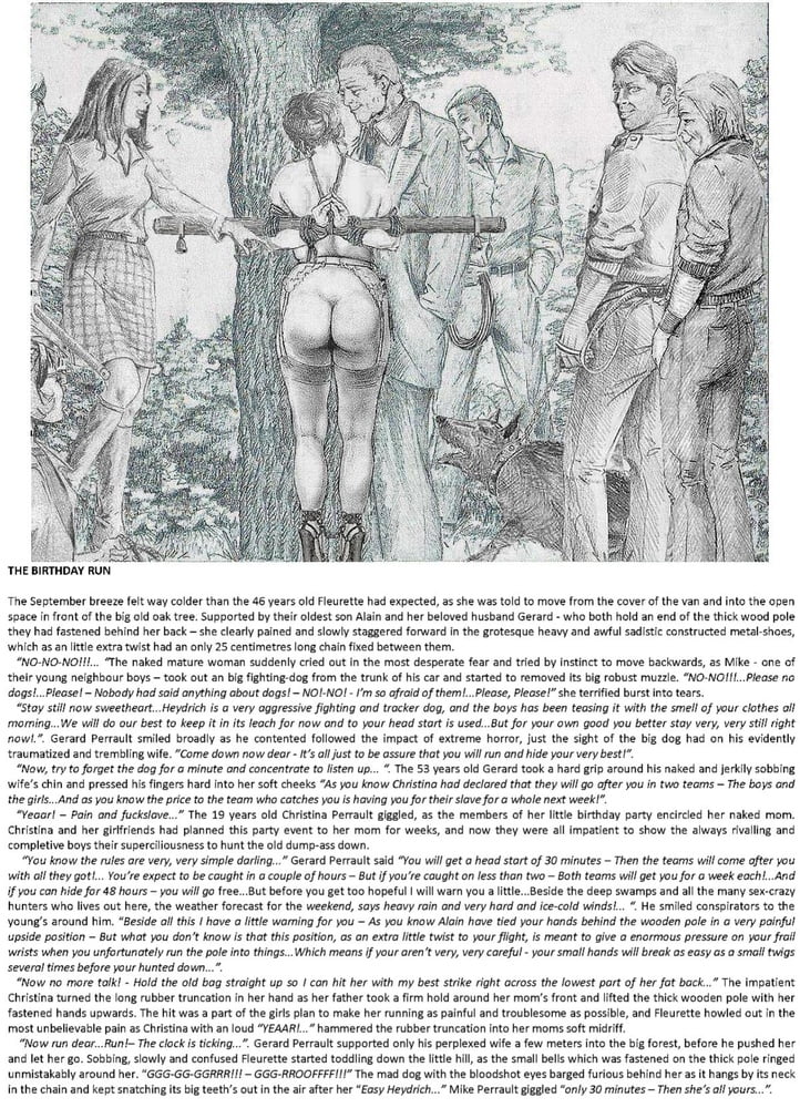 Joseph Farrel re-drawing with text "Housewives in despair 1" page 10 full